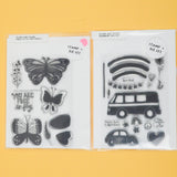 Flora + Fauna Butterfly + Rainbow Van Stamps + Dies