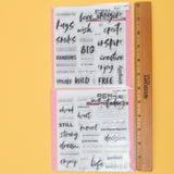 Alexandra Renke Assorted Words Clear Mountable Stamps
