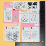Assorted Mini Floral Mountable Stamps + Dies