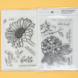 Essentials by Ellen Mondo Floral Stamp + Die Sets