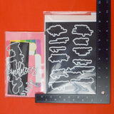 Altenew + Waffle Flower Inspirational Phrases Stamps + Dies