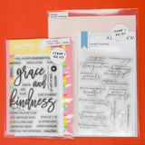 Altenew + Waffle Flower Inspirational Phrases Stamps + Dies