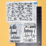 Altenew Brush Alphabet + Words Clear Stamp Sets