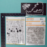 Pinkfresh Tealightful Day Stamps + Simon Says Stamp Edged Floral Stamp & Die Set