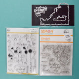 Pinkfresh Tealightful Day Stamps + Simon Says Stamp Edged Floral Stamp & Die Set