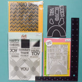 Geometric Patterns Clear Stamps + Stamp Sentiments Stamp & Die Set