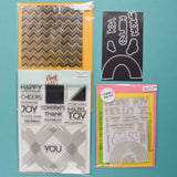 Geometric Patterns Clear Stamps + Stamp Sentiments Stamp & Die Set
