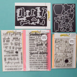 Honey Bee Stamps Clear Sentiments + Stamp & Die Sets