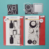 The Greetery Bottled Up + Cozy Cup Stamp & Die Sets