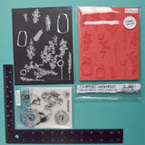 Jane Davenport Build-a-Bouquet Stamps + Tim Holtz Flower Jar Stamp & Die Set