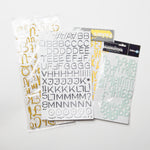 3D Shiny + Glitter Alphabet Sticker Bundle Default Title