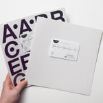 Creative Memories Black + White Simple Monogram Stickers - 2 Sets Default Title