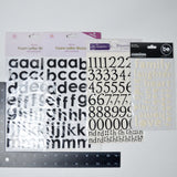 Alphanumeric Foam + Cardstock Sticker Bundle