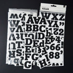 Black Thickers Foam Letter Alphabet Sticker Bundle