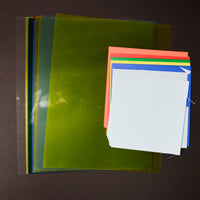 Colorful Acetate Film + Origami Paper Bundle