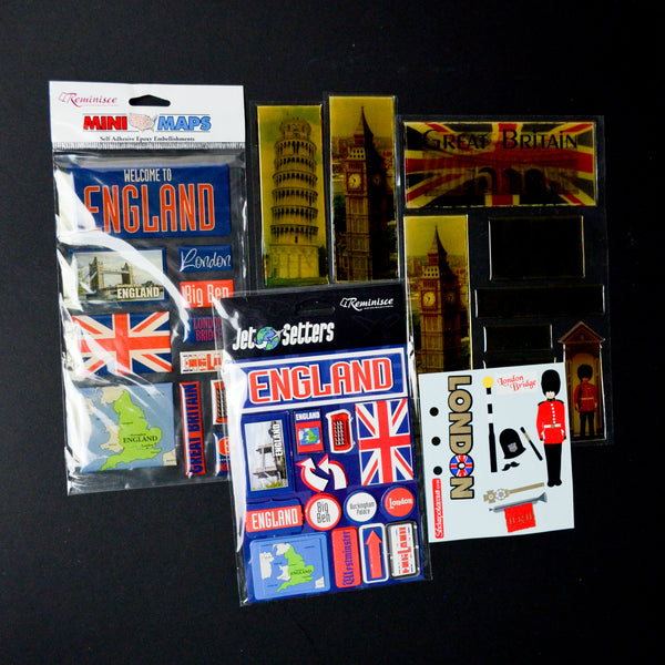 England Themed Sticker Bundle