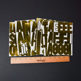 Gold Alphabet Sticker Set