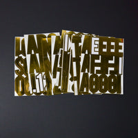 Gold Alphabet Sticker Set