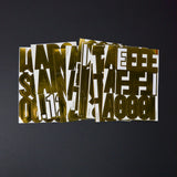 Gold Alphabet Sticker Set