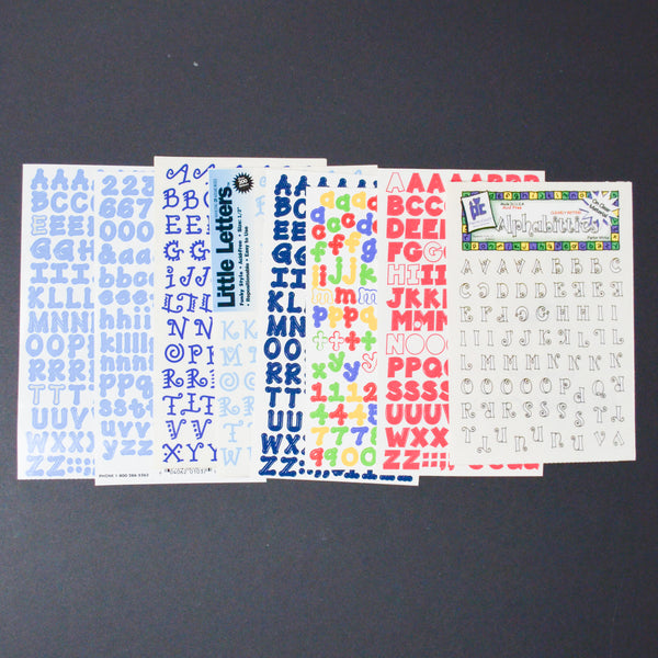 Alphabet Sticker Bundle