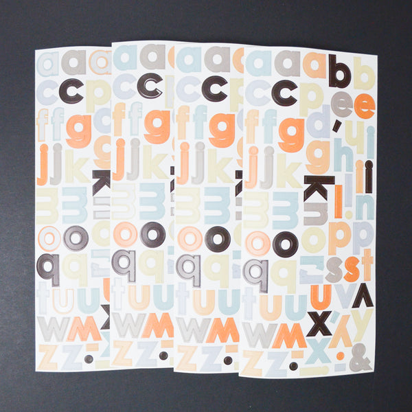 Pastel Alphabet Sticker Bundle