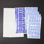 Blue Alphabet Sticker Bundle