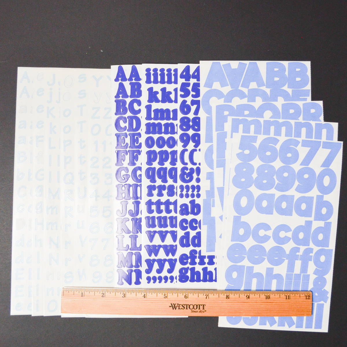 Blue Alphabet Sticker Bundle – Make & Mend