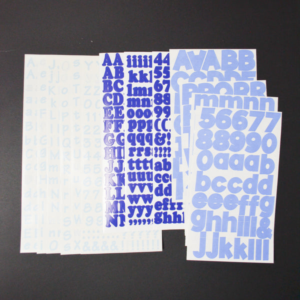 Blue Alphabet Sticker Bundle