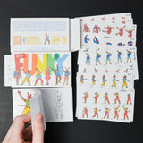 Funky Animated Dancing Stickers and Flip Book