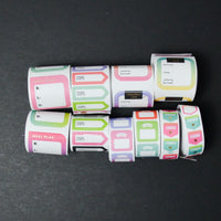 Rolls of Fitness Planner Stickers - Set of 10