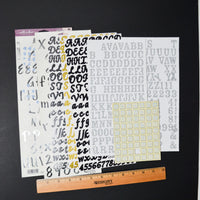 Alphabet Sticker Bundle - Assorted Styles