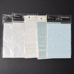 Light Blue + White Chipboard Alphabet Sticker Bundle