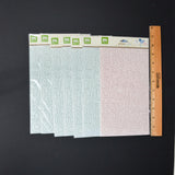 Blue + Pink Patterned Chipboard Alphabet Sticker Bundle