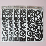 Black Polka Dot Chipboard Alphabet Sticker Bundle