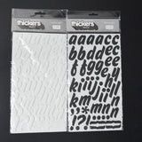 Black + White Foam Alphabet Sticker Bundle