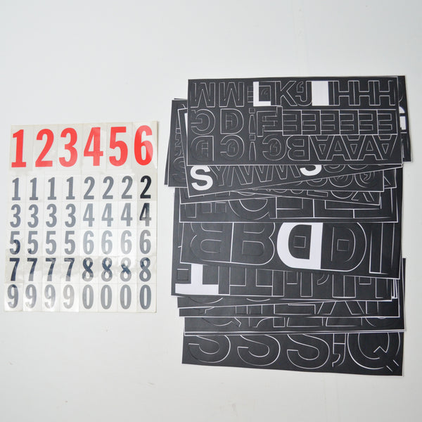 Number + Letter Sticker Bundle
