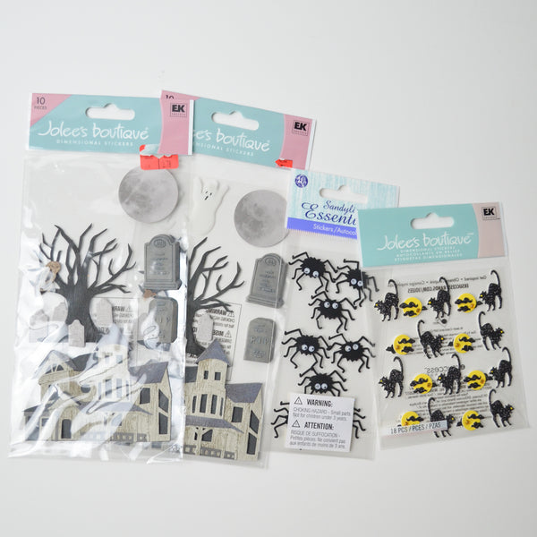 Halloween Themed Jolee's Boutique Stickers - 4 Packs