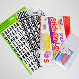Alphanumerical Sticker Set