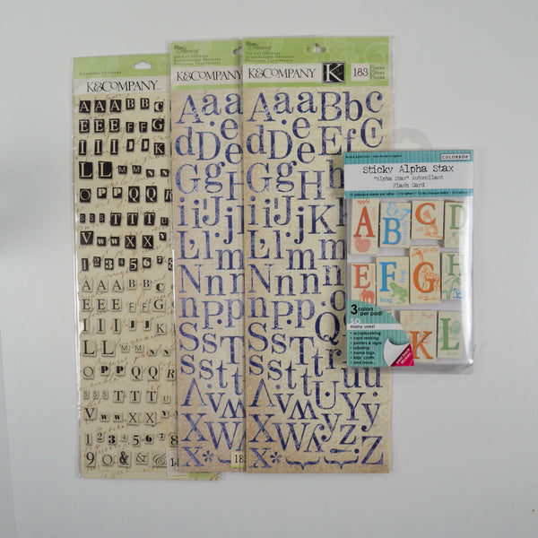 Alphabet Sticker Bundle