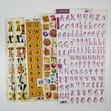 Colorful Alphabet Sticker Bundle