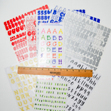 Colorful Alphabet Sticker Bundle