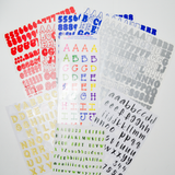 Colorful Alphabet Sticker Bundle