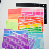 Solid Colors Rectangle Sticker Bundle