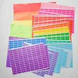 Solid Colors Rectangle Sticker Bundle