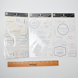 Pastel Word Sticker Bundle