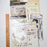 Scrapbooking Stickers + Rub-On Transfer Bundle
