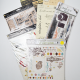 Scrapbooking Stickers + Rub-On Transfer Bundle