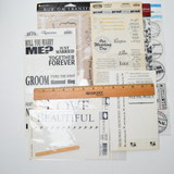 Wedding Stickers + Memories Rub-On Transfer Bundle