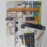 Assorted Scrapbook Word Stickers + Transfers