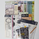 Assorted Scrapbook Word Stickers + Transfers
